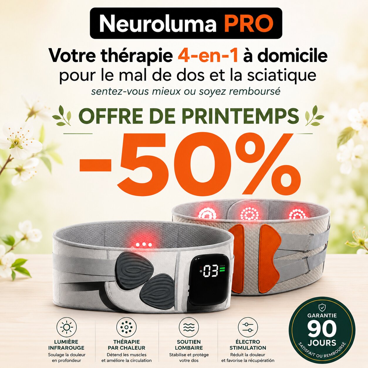 NeuroLuma Pro thérapie 4-en-1